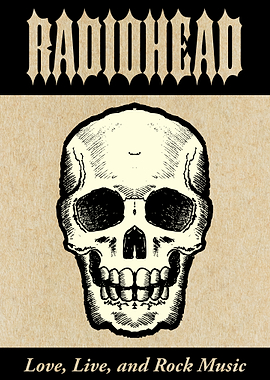 Radiohead Skull Poster