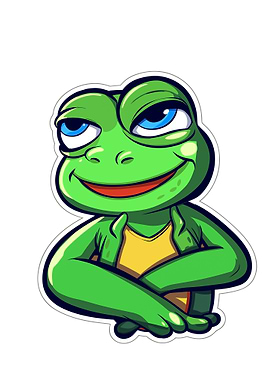 Smug Frog Cartoon