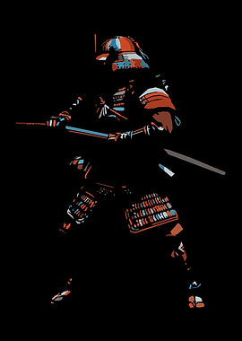 Samurai Warrior Illustration