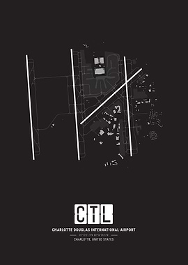 Charlotte Douglas International Airport Map