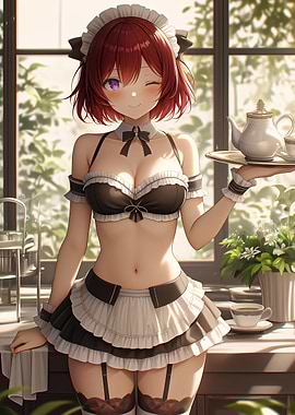 Maid Serving Tea