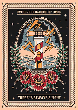 Lighthouse Tattoo Design