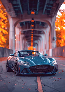 Aston Martin Vantage Under Bridge