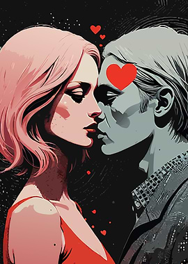 Romantic Couple Illustration