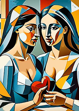 Two Women with Heart