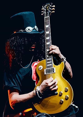 Slash Guitarist Portrait
