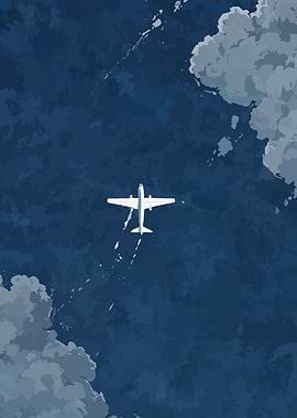 Airplane in the Clouds