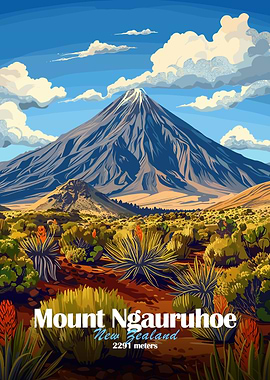 Mount Ngauruhoe, New Zealand