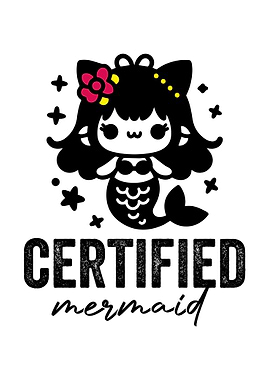 Certified Mermaid Illustration