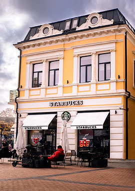 Starbucks Coffee Shop Exterior