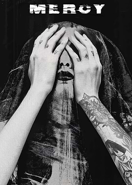 Mercy - Black and White Art