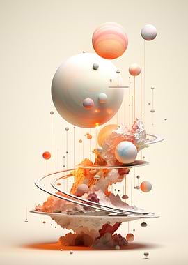 Abstract Space Sculpture