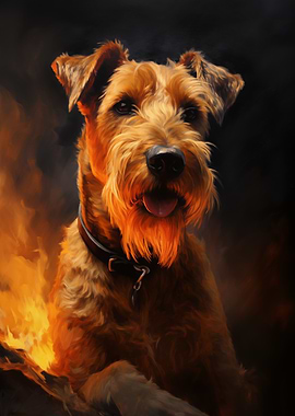 Irish Terrier portrait