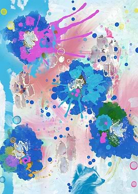 Abstract Raccoon Garden