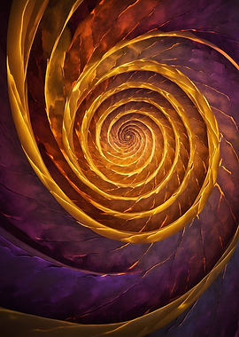 Golden Spiral Abstract