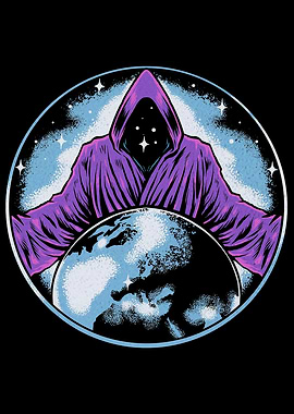 Cosmic Figure with Earth