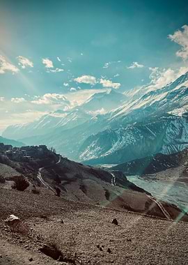 Mountain Village Landscape