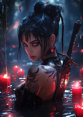 Dark Fantasy Warrior Woman