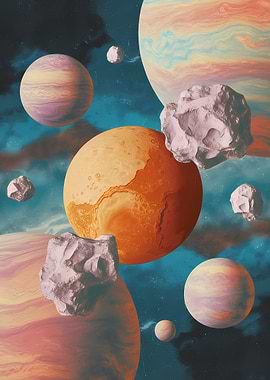 Cosmic Space Art for Sci-Fi Lovers