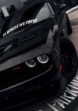 Black Dodge Challenger