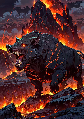 Lava Boar: The Volcanic Guardian