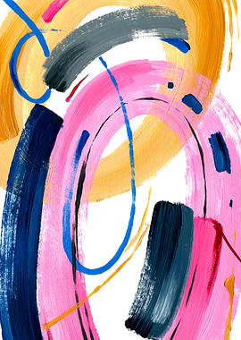 Abstract Swirls Painting