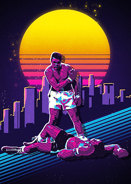 Muhammad Ali Retro Art