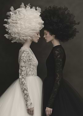 Black and White Fashion Portrait