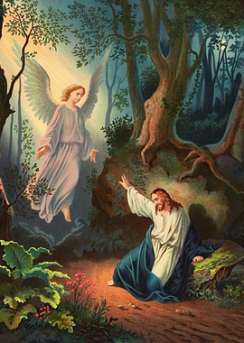 Angel Appearing to Jesus