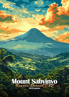 Mount Sabinyo Landscape