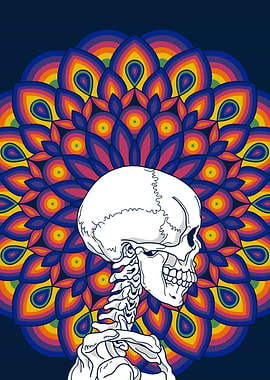 Skull Mandala Art