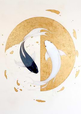 Yin Yang Koi Fish