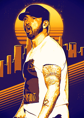 Eminem Retro Portrait
