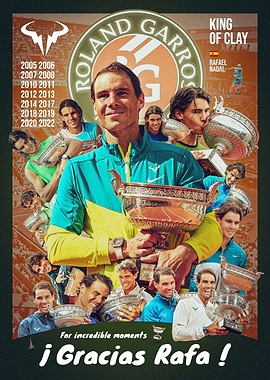Rafael Nadal 14 Roland Garros Champion