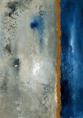 Abstract Blue and Gold