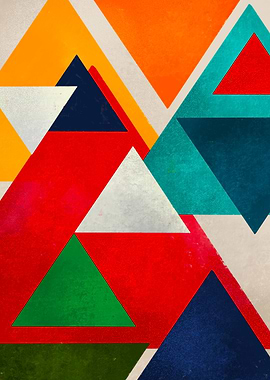 Abstract Triangle Art