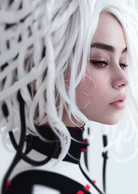 Cyberpunk Woman Portrait