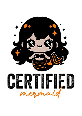 Certified Mermaid Illustration