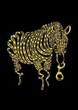 Zebra Crime Scene, Zebra Art Print | Jungle Wall Art | Modern Boho Artwork | Zebra Poster | Zebra Stripes Illustration | Jungle Safari Art | Printable Wall Art