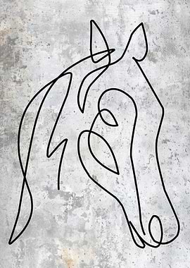 Horse Line Art