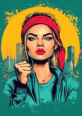 Woman with Red Bandana