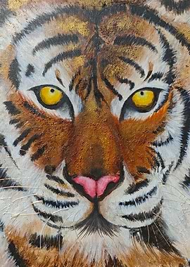 Tiger Portrait Painting 2019