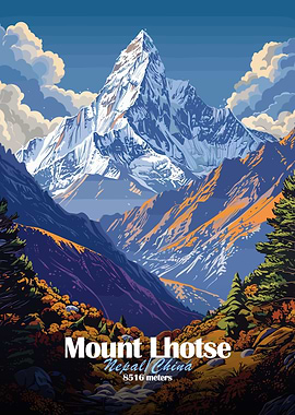 Mount Lhotse Poster