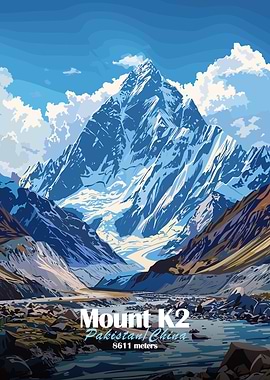 Mount K2 Illustration
