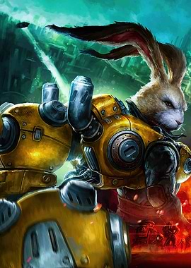 Rabbit Mech Warrior