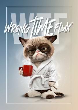 Grumpy Cat Wrong Time Flux WTF