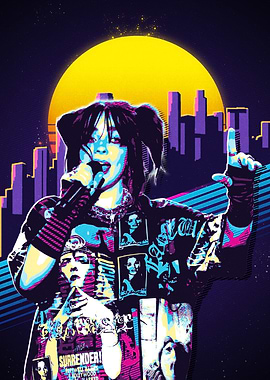 Billie Eilish Retro Art