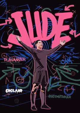 Jude Bellingham Football Art