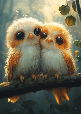 Cute Owl Couple