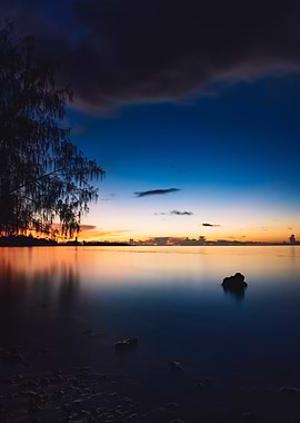 Tranquil Sunset Seascape